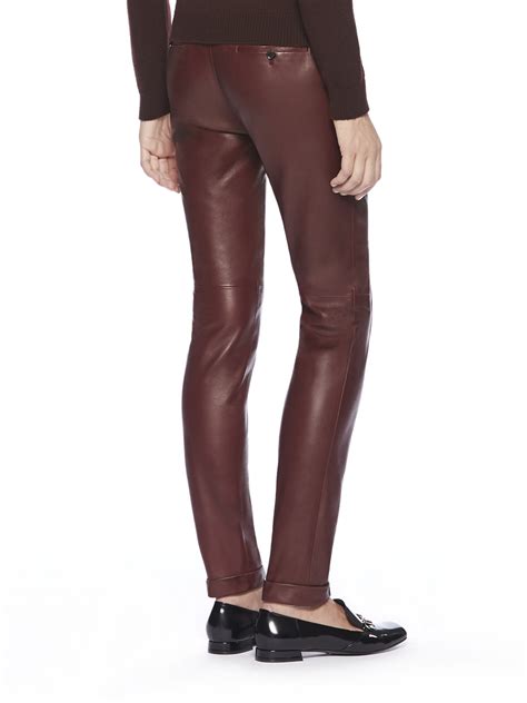 leather pants gucci